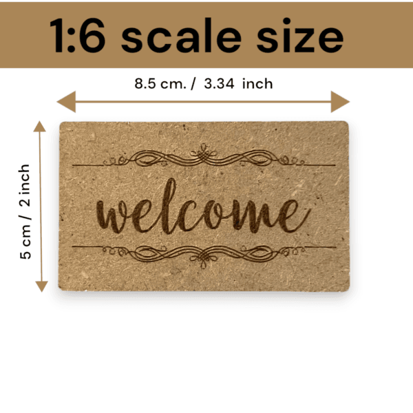 Barbie Doll Door mats Miniature Furniture