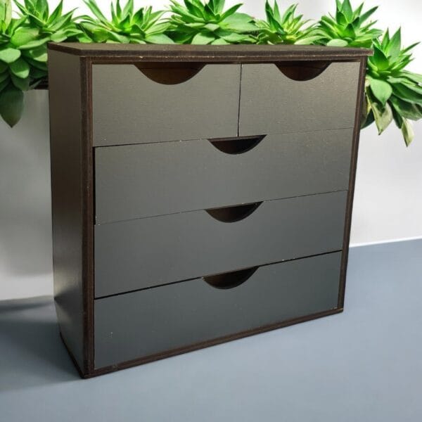 Miniature Barbie dresser, 1/6, chest of drawers for the 12-inch doll, commode, wardrobe, furniture, diorama, room box, dollhouse Scandinavian style