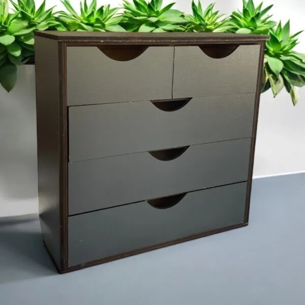 Miniature Barbie dresser, 1/6, chest of drawers for the 12-inch doll, commode, wardrobe, furniture, diorama, room box, dollhouse Scandinavian style