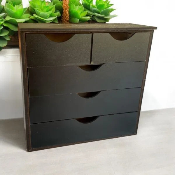 Miniature Barbie dresser, 1/6, chest of drawers for the 12-inch doll, commode, wardrobe, furniture, diorama, room box, dollhouse Scandinavian style