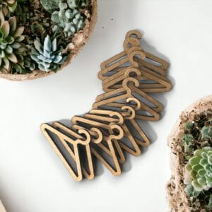 Wooden Barbie Doll Dollhouse Miniature Hanger