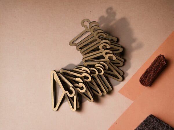 Wooden Barbie Doll Dollhouse Miniature Hanger