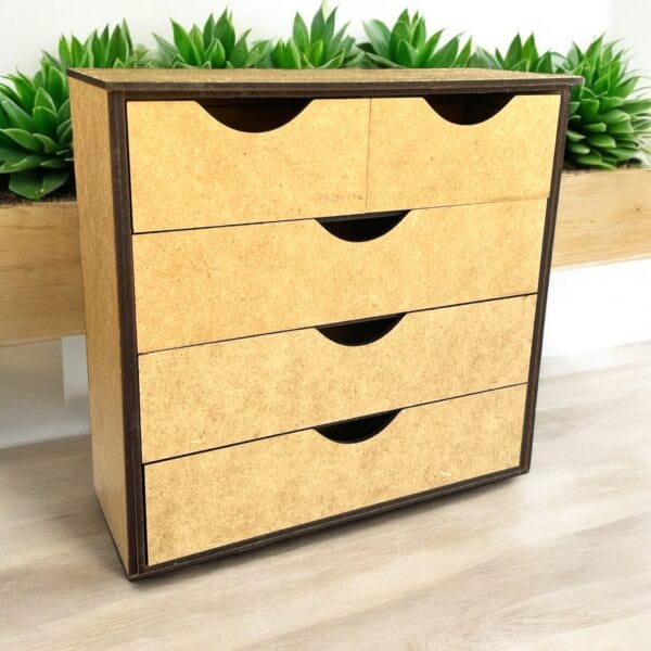 Miniature Barbie dresser, 1/6, chest of drawers for the 12-inch doll, commode, wardrobe, furniture, diorama, room box, dollhouse Scandinavian style