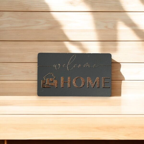 1:6 Dollhouse Doormat, Miniature Antracit color “Welcome Home” Rug, 1:12 scale Miniature "Home Sweet Home" Floor Mat for Dollhouse