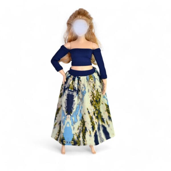 Orange and whote Polka Dot 11'5 inch barbie doll dress, doll clothes,made to movie, Barbi, Barbe, Curvy Barbie doll, 12 inch doll dress, munecas,kleidung2 kuklafashion medeinatales barbie doll clothes