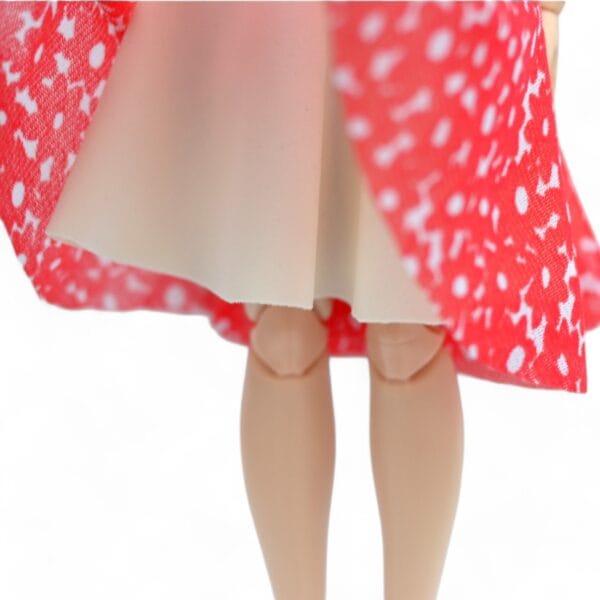 barbie doll black white tropical and white fashion dress04