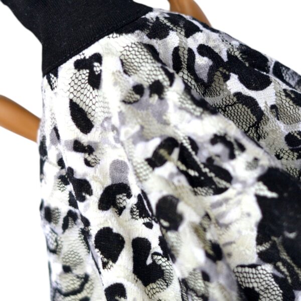 barbie doll black white tropical and white fashion dress04