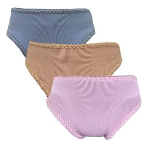 Enhance your doll's wardrobe with the KuklaFashion Doll Underwear Set, featuring 3 stylish panties designed for 11-inch Curvy Size Fashion Dolls. Made from high-quality stretchy fabrics like spandex, lycra, or jersey, these 1:6 scale panties offer a perfect, snug fit without any fasteners, ensuring your doll's body remains mark-free. Beautifully double-stitched for durability, this set is ideal for photography, storytelling, or as a cherished gift. Perfect for doll collectors and enthusiasts, these exquisite pieces are designed to be passed down through generations, adding a touch of artistry to every playtime.