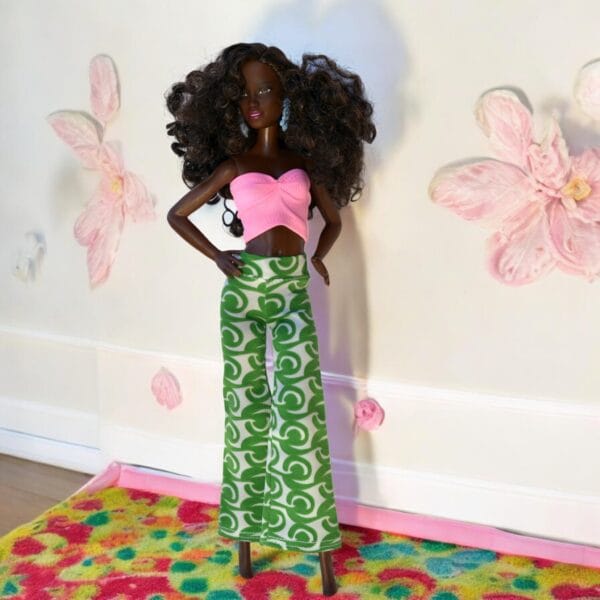 Fashion doll pants and top set, Handmade Fashionable Clothes for 11.5 Inch Dolls - Trendy Outfits, Dresses, and Custom Apparel - Stylish Clothing Sets and High-Quality Wardrobe Accessories