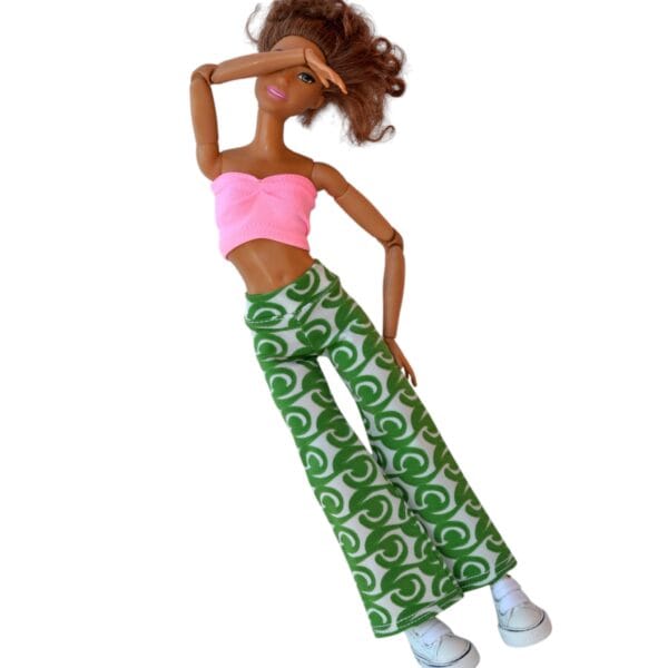 Fashion doll pants and top set, Handmade Fashionable Clothes for 11.5 Inch Dolls - Trendy Outfits, Dresses, and Custom Apparel - Stylish Clothing Sets and High-Quality Wardrobe Accessories