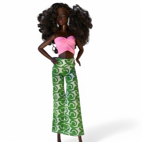 Fashion doll pants and top set, Handmade Fashionable Clothes for 11.5 Inch Dolls - Trendy Outfits, Dresses, and Custom Apparel - Stylish Clothing Sets and High-Quality Wardrobe Accessories