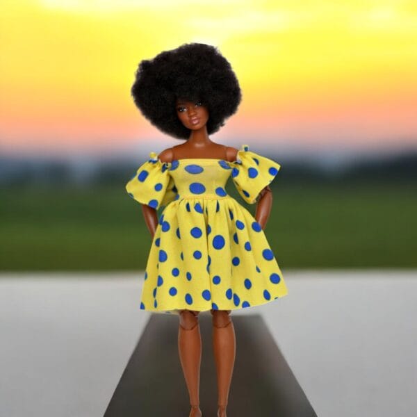 barbie doll green pants blue top doll clothes made to movie doll 11 inch doll clothes 12inch doll dress and outfit