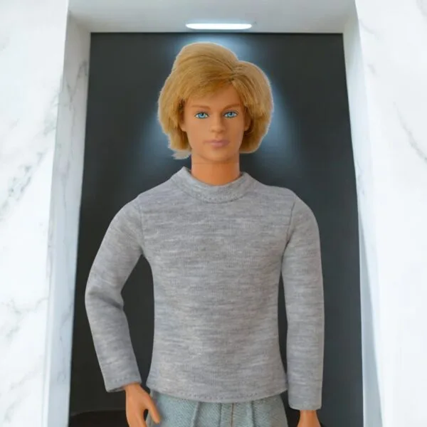 Male Doll T-shirt Sewing PDF Pattern, Set of 3 Clothes Long Sleeve DIY Pattern, Short Sleeve 1:6 scale Doll Outfit Pattern Sleeveless - Image 10