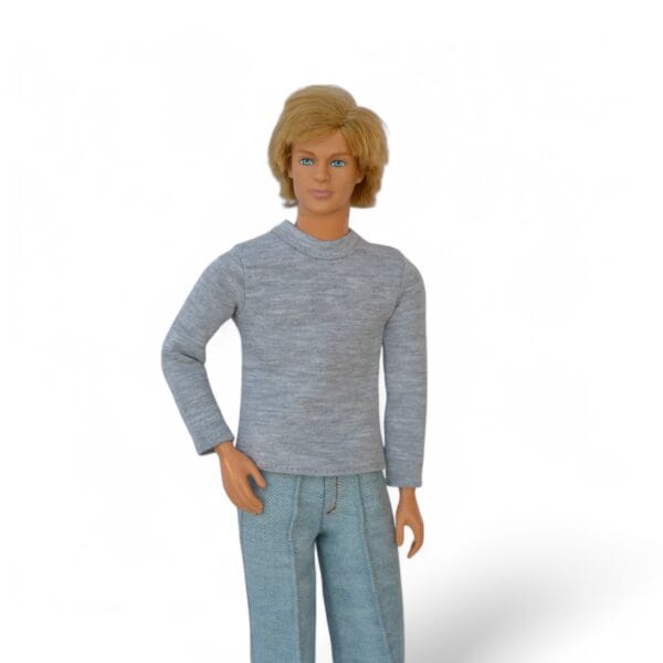 Male Doll T-shirt Sewing PDF Pattern, Set of 3 Clothes Long Sleeve DIY Pattern, Short Sleeve 1:6 scale Doll Outfit Pattern Sleeveless - Image 9