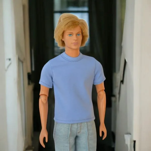 Male Doll T-shirt Sewing PDF Pattern, Set of 3 Clothes Long Sleeve DIY Pattern, Short Sleeve 1:6 scale Doll Outfit Pattern Sleeveless - Image 2