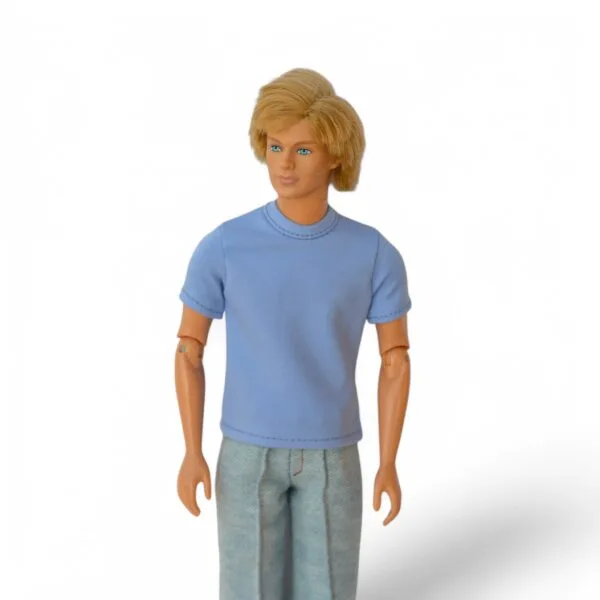 Male Doll T-shirt Sewing PDF Pattern, Set of 3 Clothes Long Sleeve DIY Pattern, Short Sleeve 1:6 scale Doll Outfit Pattern Sleeveless - Image 8