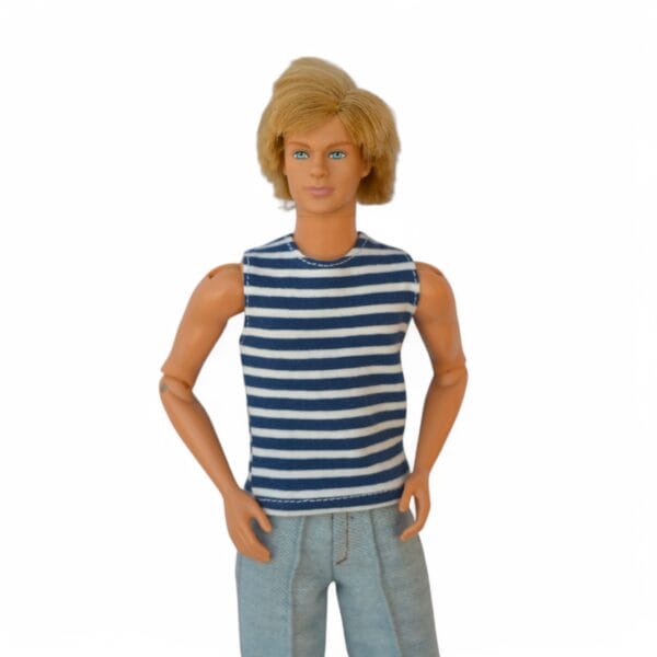Male Doll T-shirt Sewing PDF Pattern, Set of 3 Clothes Long Sleeve DIY Pattern, Short Sleeve 1:6 scale Doll Outfit Pattern Sleeveless - Image 7