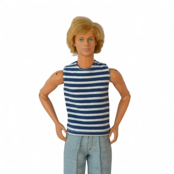 Male Doll T-shirt Sewing PDF Pattern, Set of 3 Clothes Long Sleeve DIY Pattern, Short Sleeve 1:6 scale Doll Outfit Pattern Sleeveless - Image 6
